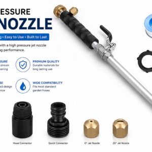 Pressure Wahser Wand– Adjustable Water Spray Nozzle